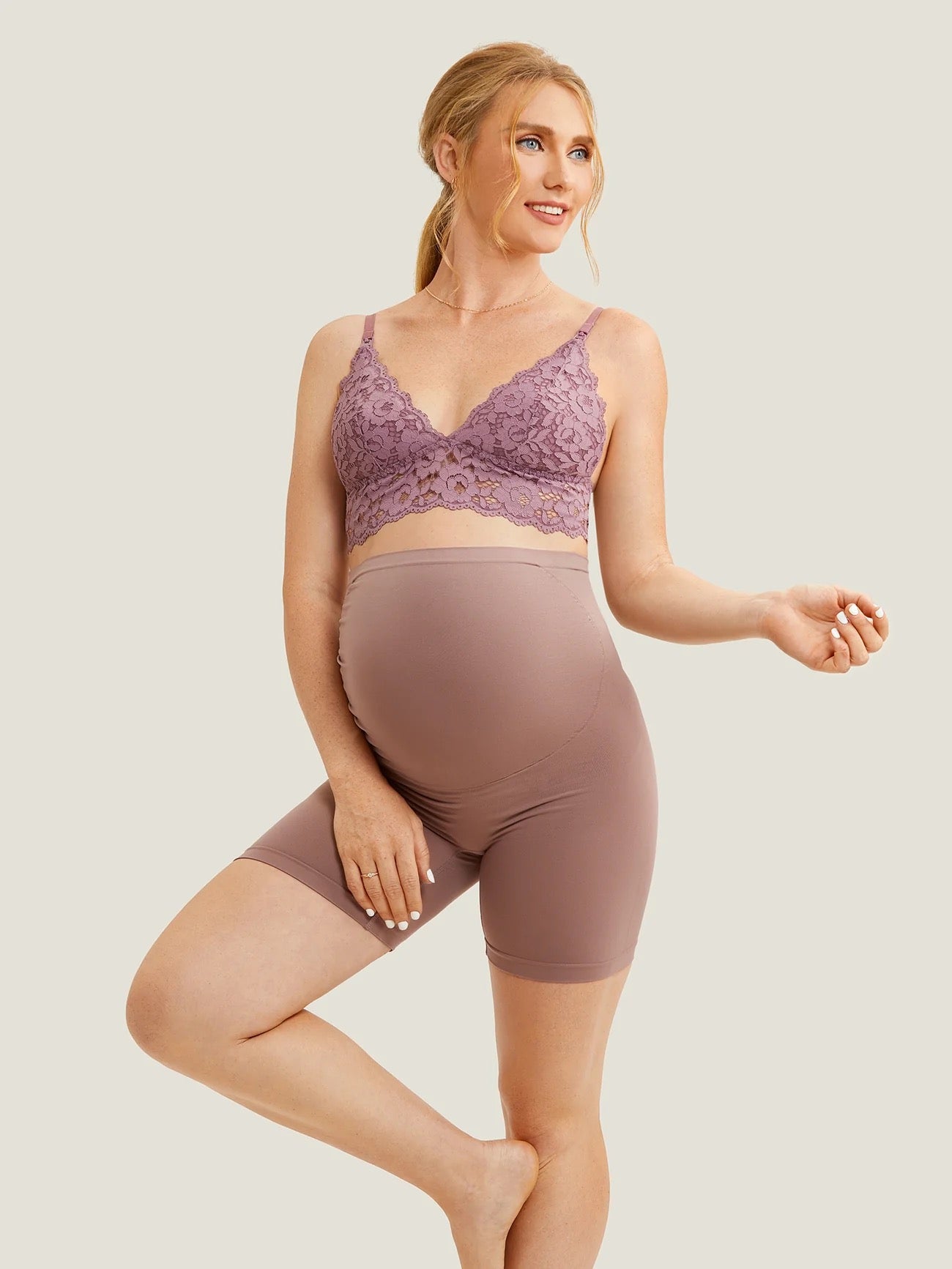 High Waist Shapewear Maternity Shorts