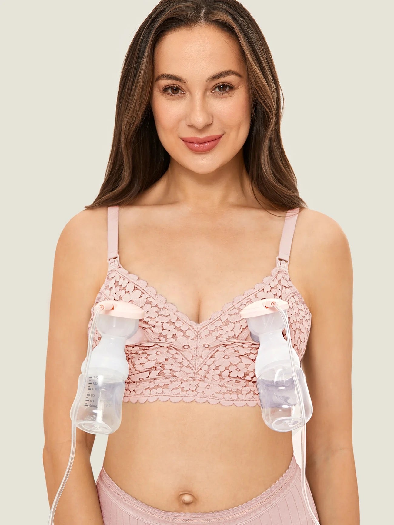 Cotton Lining Hands Free Nursing & Pumping Bra